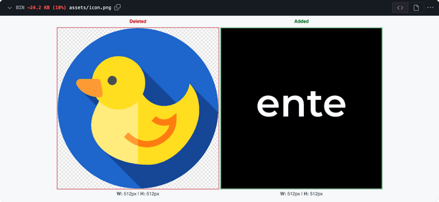 Ente's second logo Ente's second logo